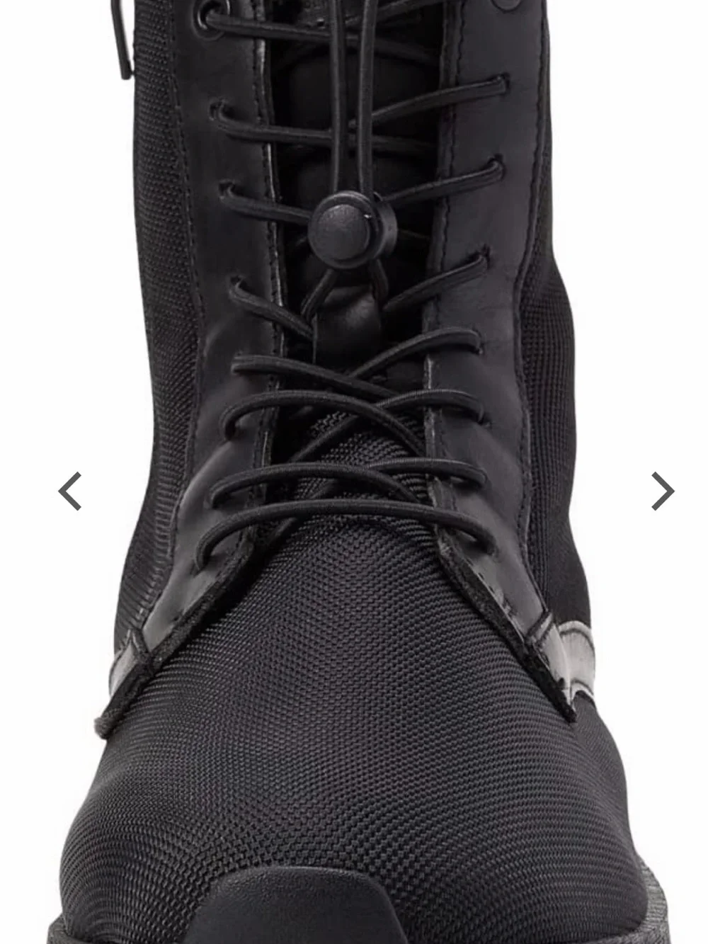 NWOT Men Kenneth Cole Black Tactical Lace-Up Boots